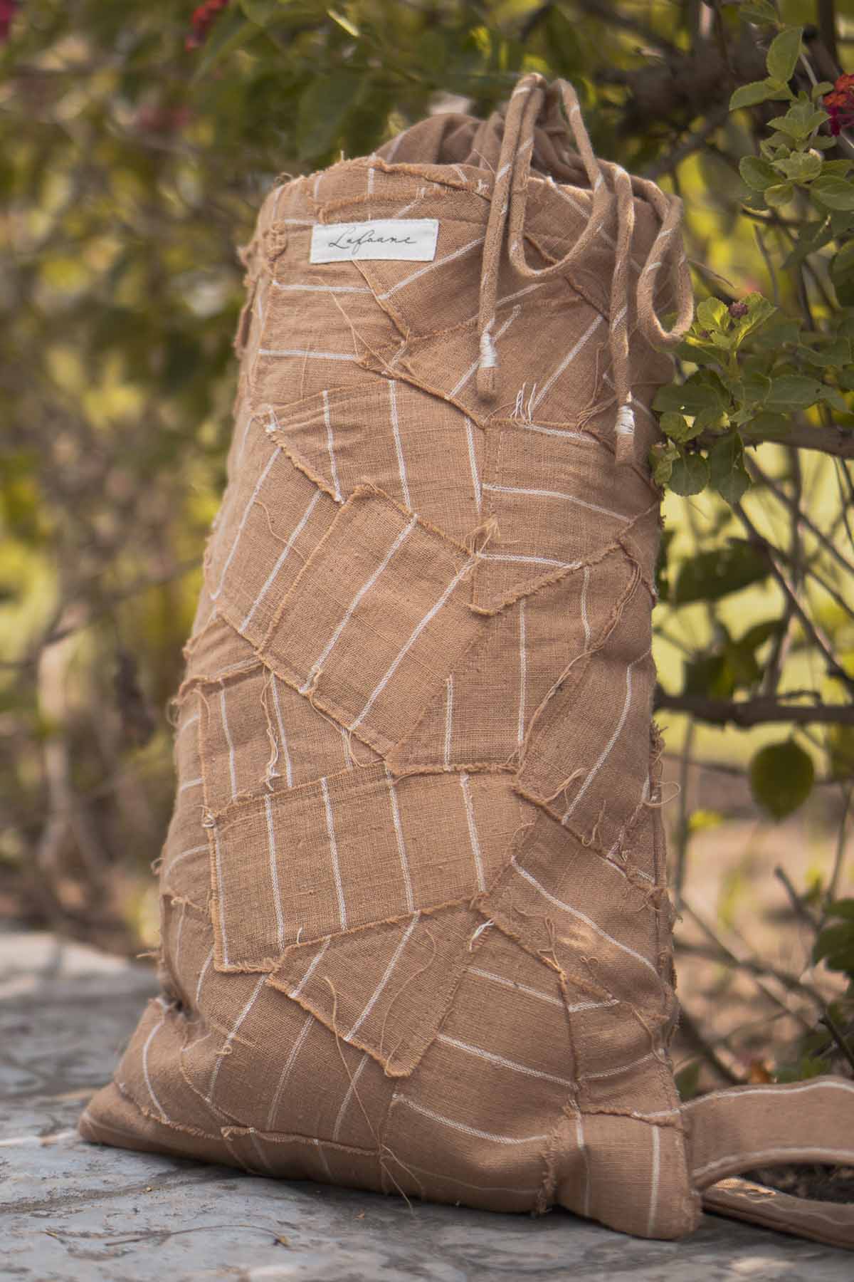 Buy Designer Embroidered Drawstring Bag By Lafaani